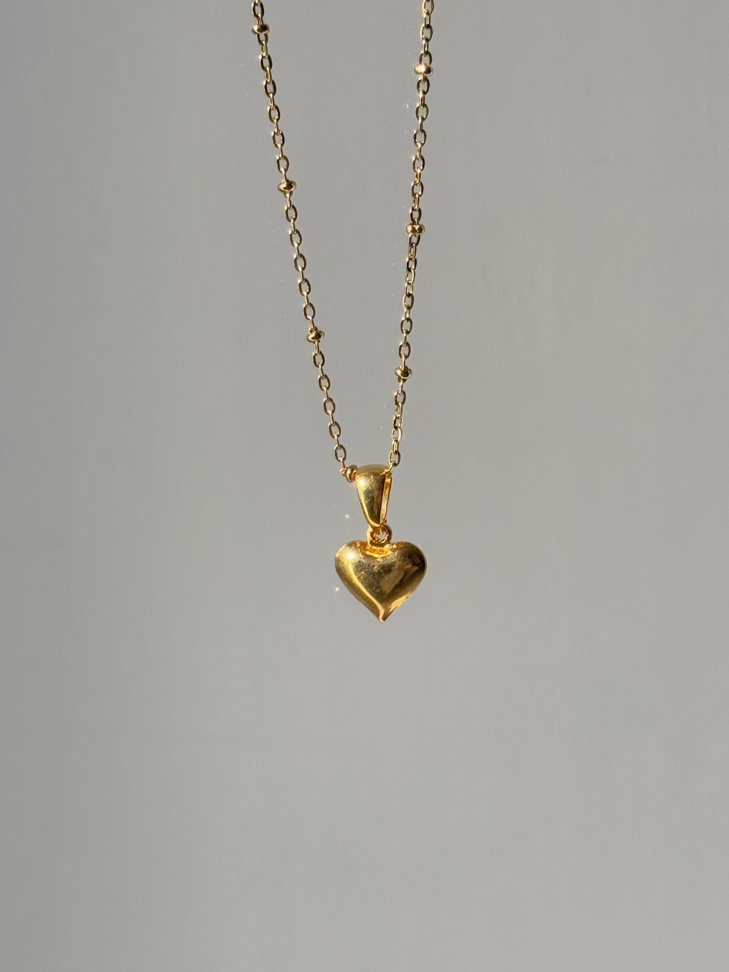 Stainless Steel Chain Minimalist Openable Heart Raquel Necklace