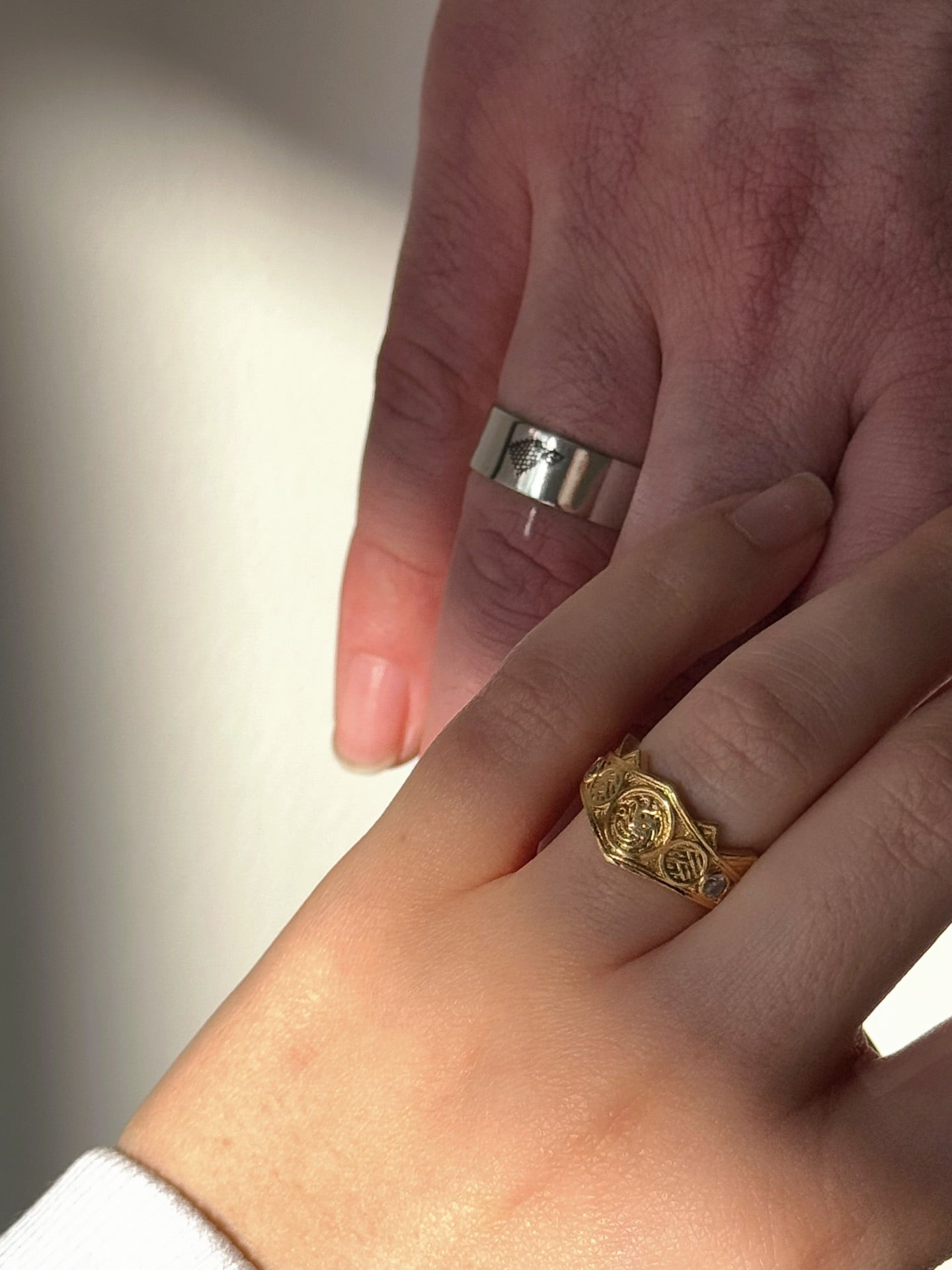 Daenerys & Jon Snow Couple Rings | GoT Inspired Couple Rings | Khaleesi and Jon Snow Adjustable Rings