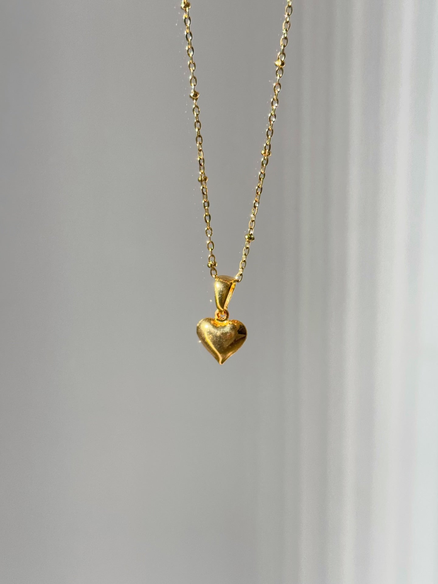Stainless Steel Chain Minimalist Openable Heart Raquel Necklace