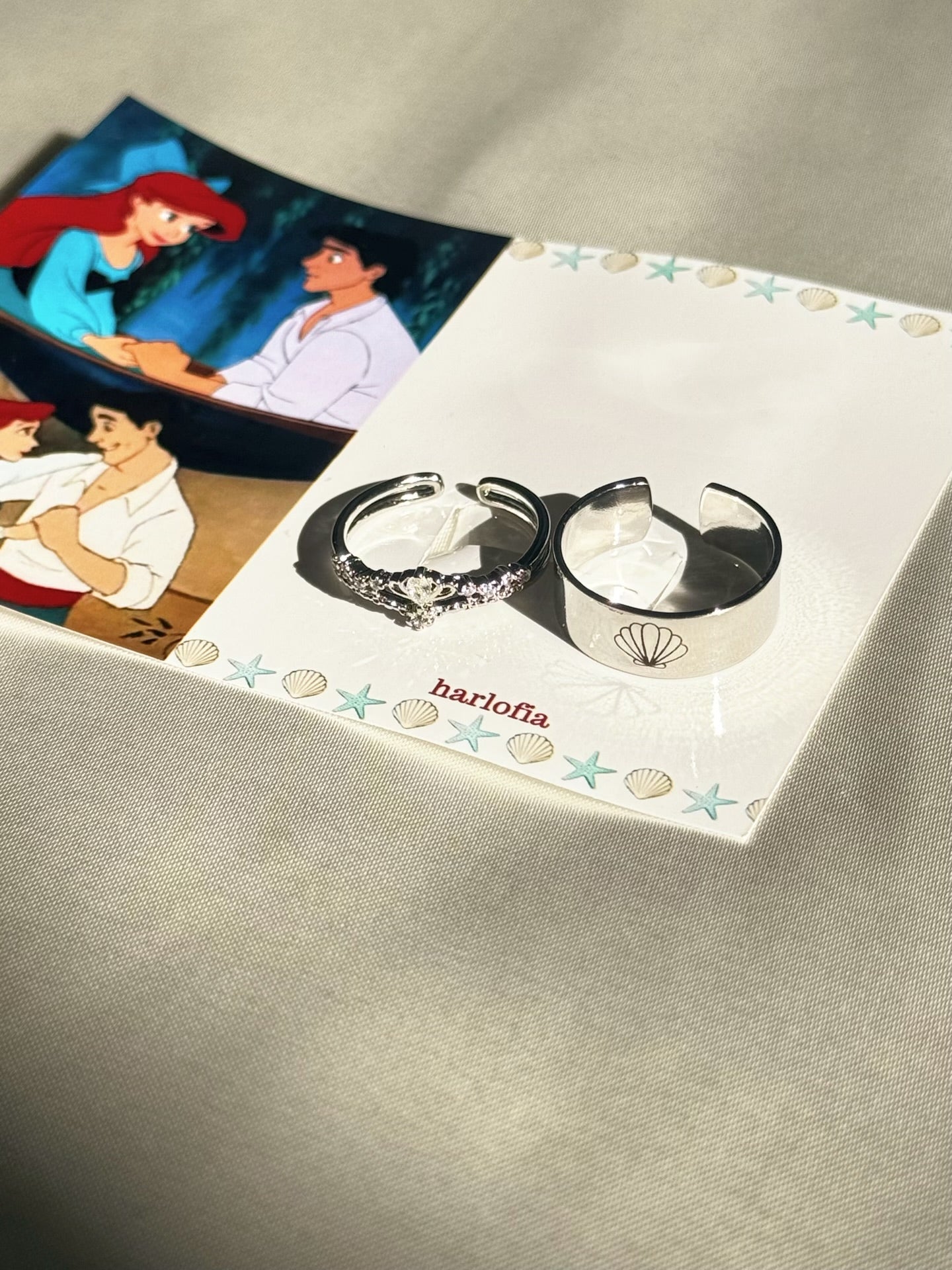 Ariel & Eric Inspired Couple Rings
