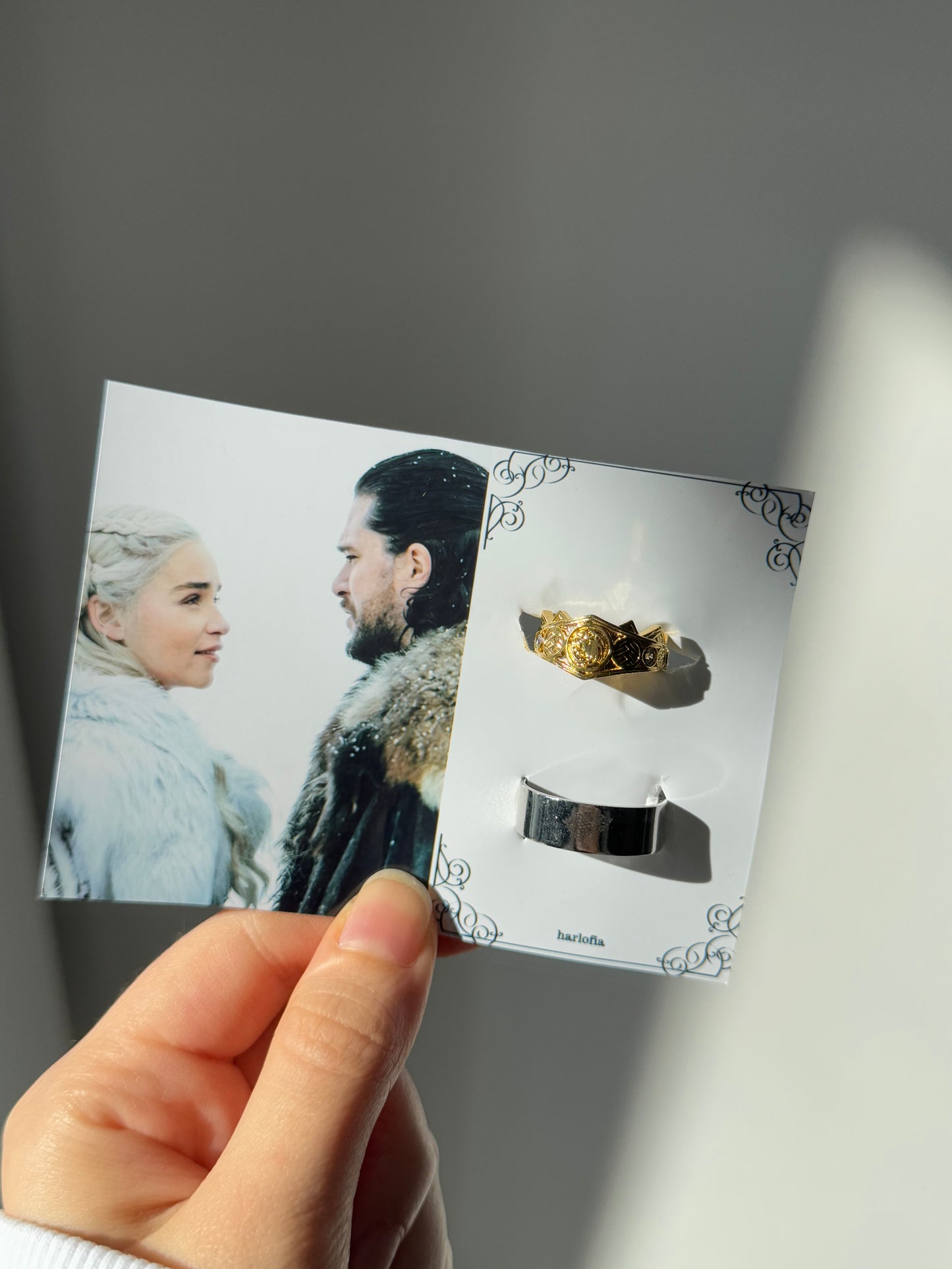 Daenerys & Jon Snow Couple Rings | GoT Inspired Couple Rings | Khaleesi and Jon Snow Adjustable Rings