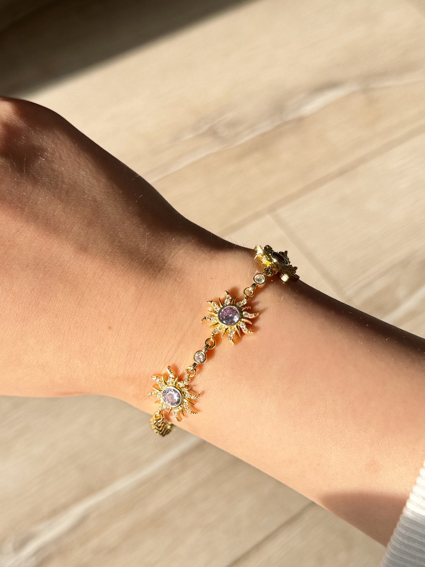 925 Sterling Silver Rapunzel & Flynn Sun Bracelets