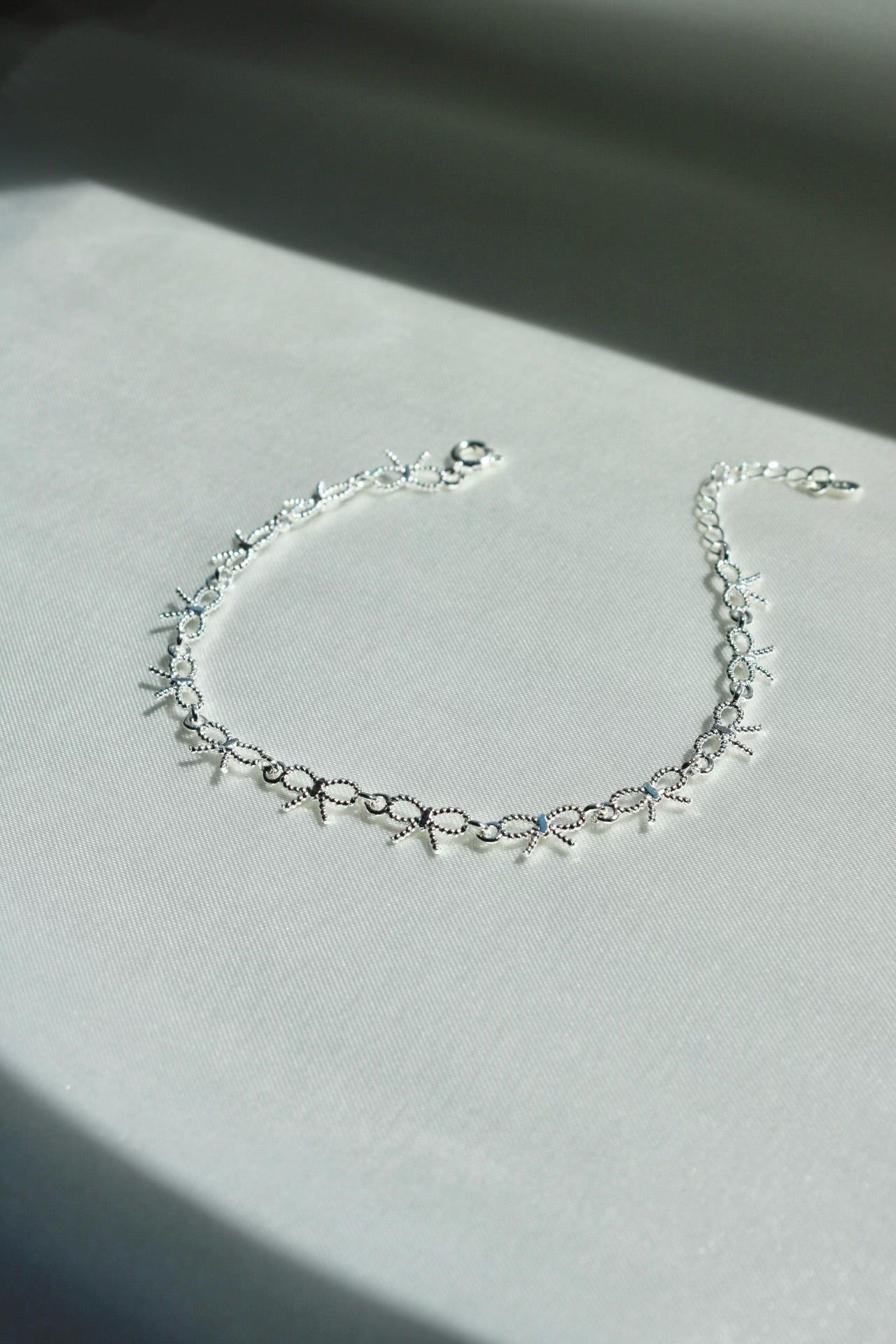 Silver Plated Ribbon Trail Bracelet