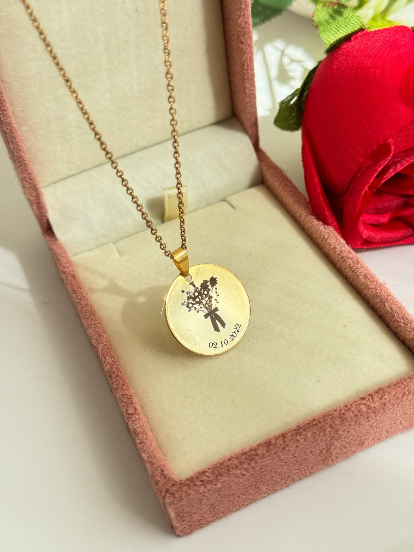 Personalized Flower Language Necklace