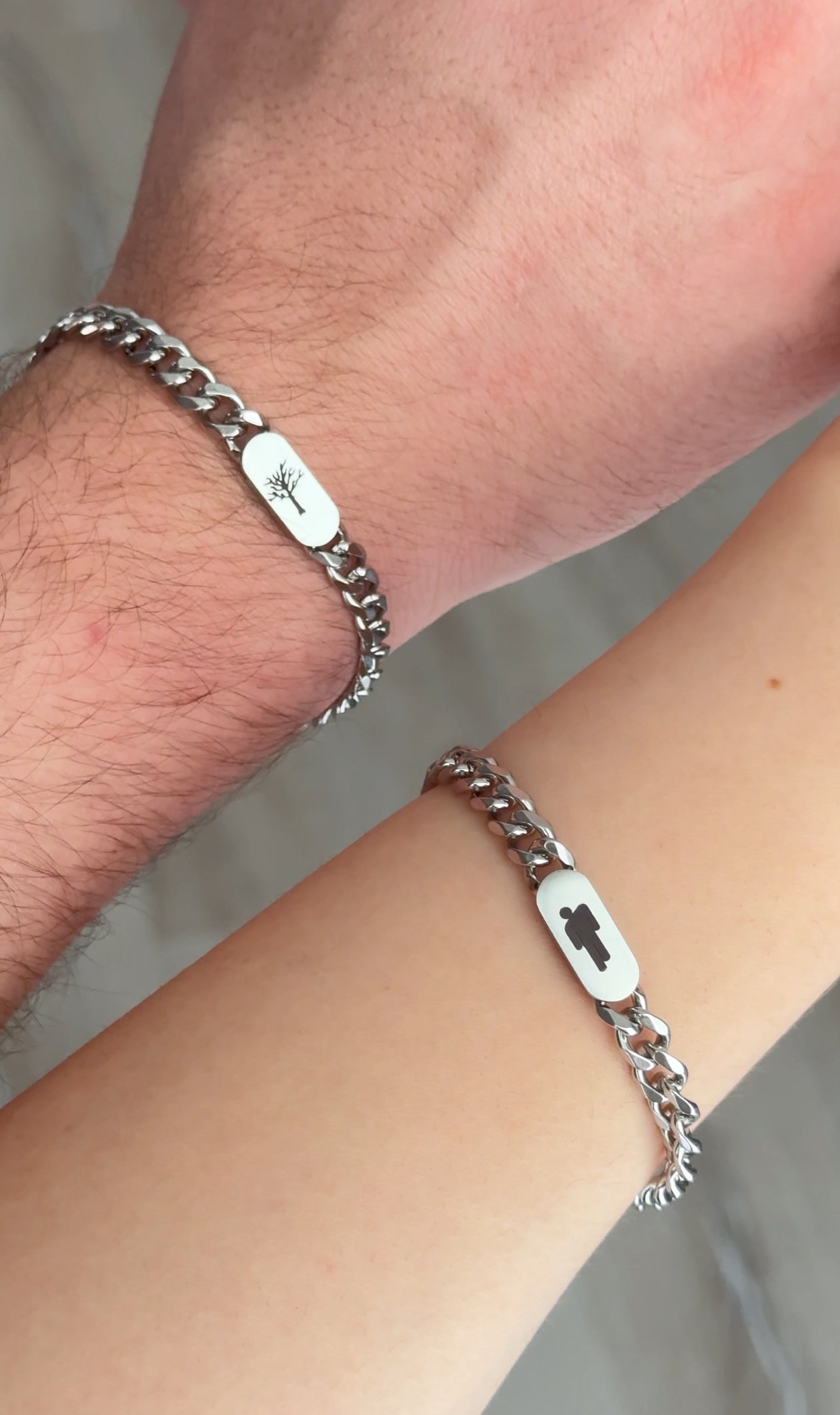 Stainless Steel Billie XXTentacion Bracelet Set | Couple Bracelet Set