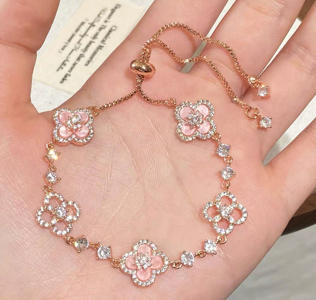 Royal Pink Cleef Rosavine Bracelet