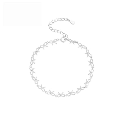 Silver Plated Ribbon Trail Bracelet