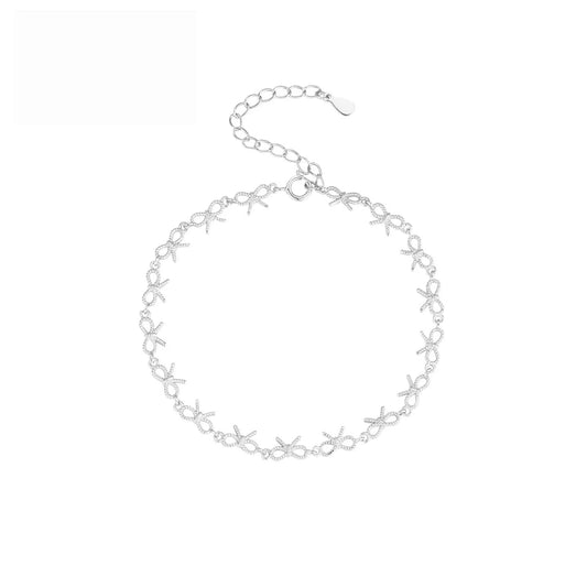 Silver Plated Ribbon Trail Bracelet