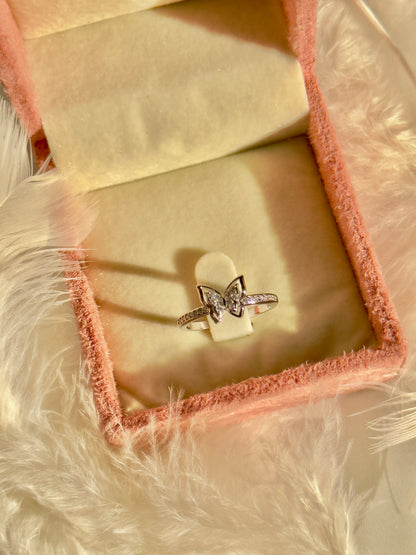 925 Sterling Silver Dream Butterfly Ring