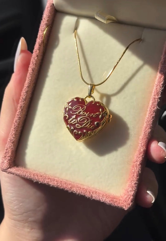 Stainless Steel LDR Born To Die Locket Necklace