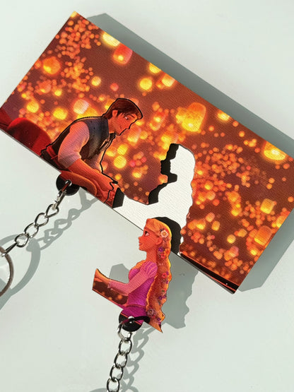 Flynn Rider Key Chain Rapunzel & Flynn Matching Wood Keychain Set – Harlofia