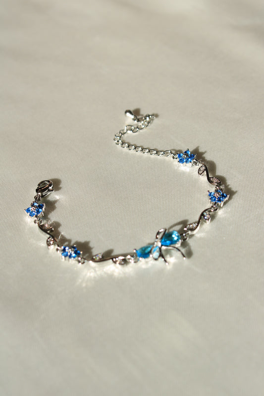 Blue Flower Detailed Bluvia Bracelet