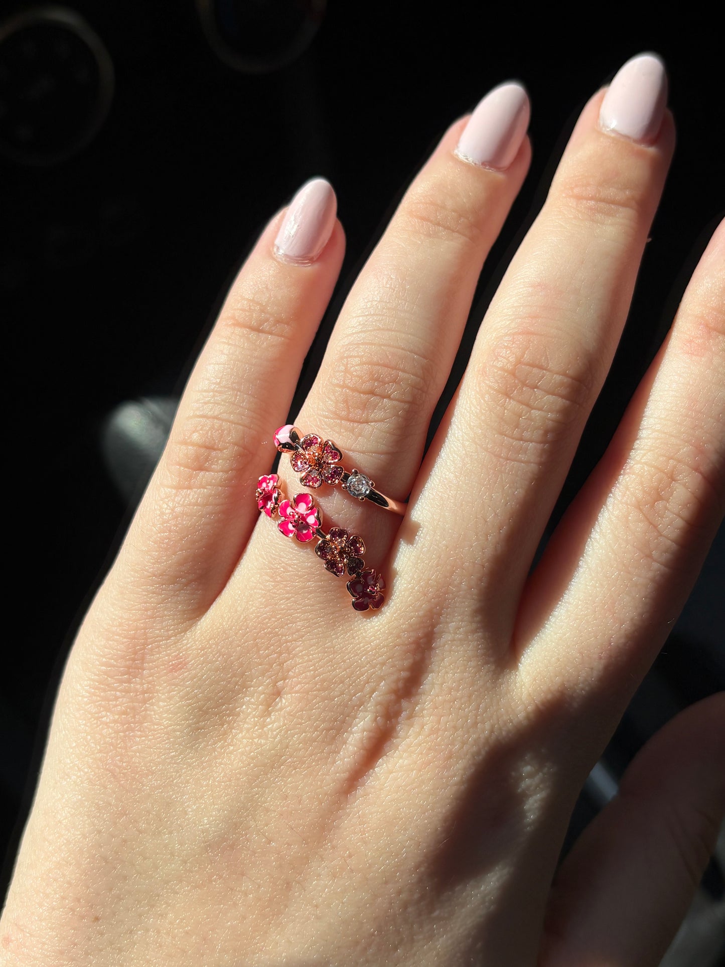 Adjustable Pretty Lily Blossom Ring