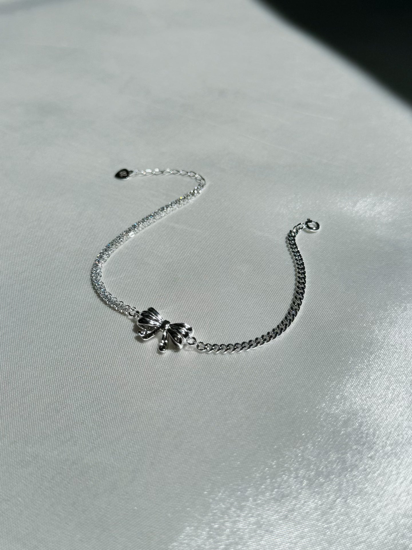 925 Sterling Silver Ribbon Bracelet