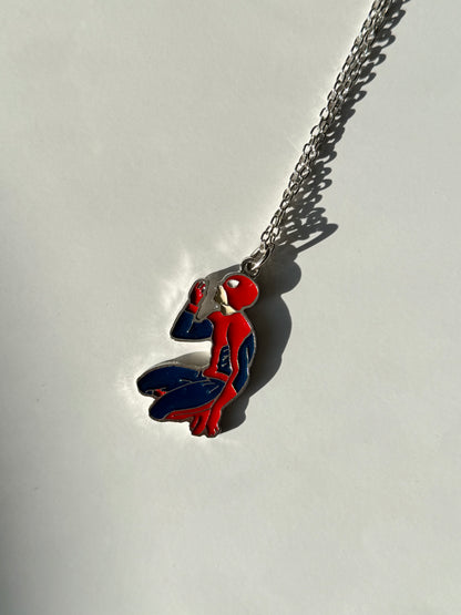 Spiderman-Gwen Kissing Couple Necklaces (Miles & Gwen Necklaces)