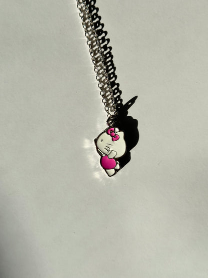 Batman & Hello Kitty Couple Necklaces