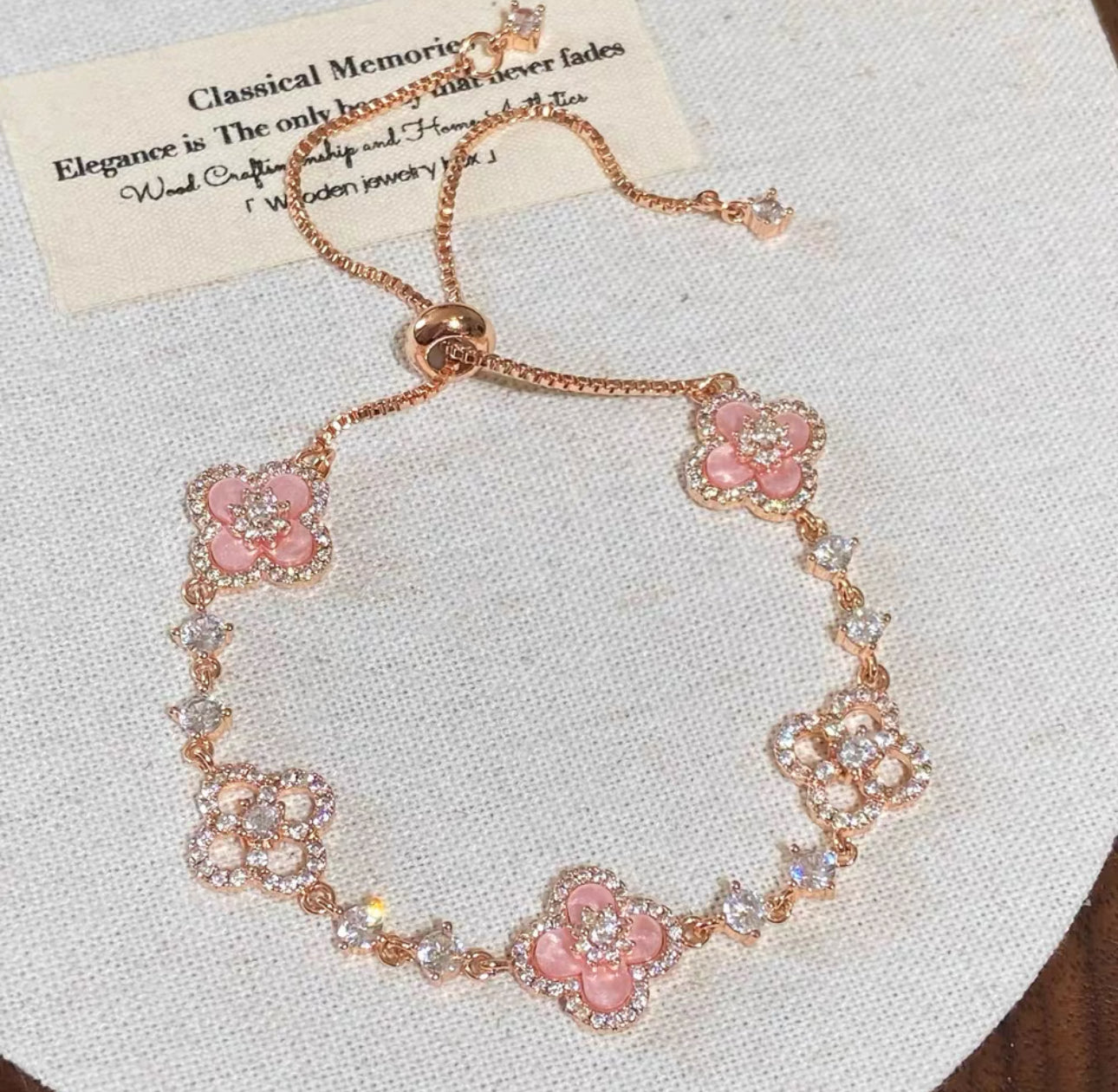 Royal Pink Cleef Rosavine Bracelet