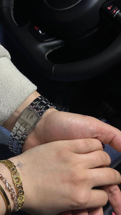 Stainless Steel Personalized Eye Printed Watch