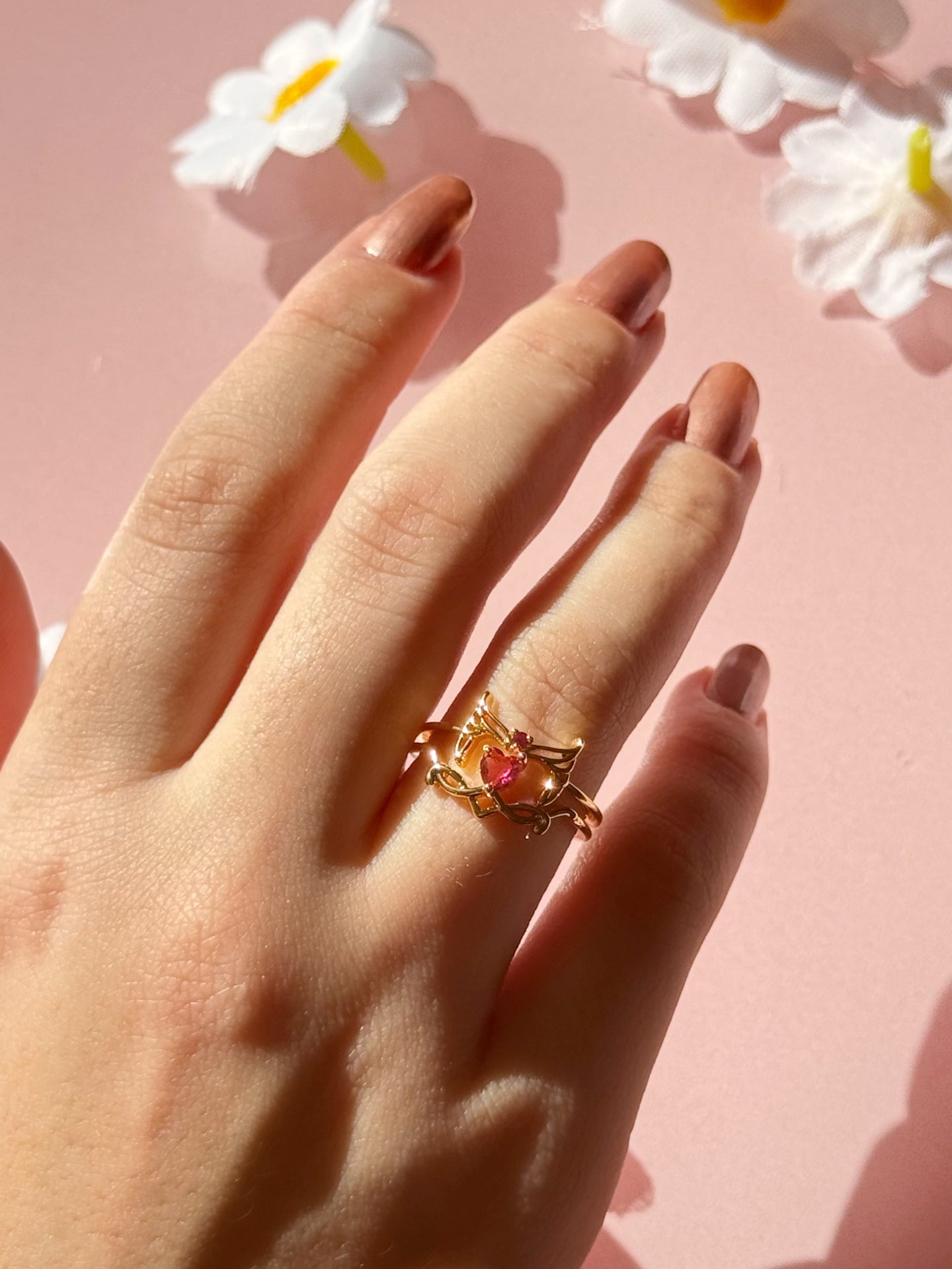 Gold Plated Scarlet Witch Wanda Ring