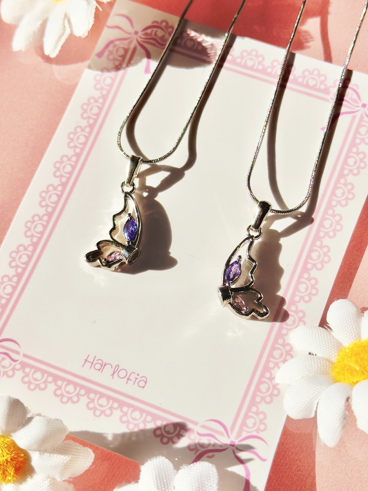 Magnetic Best Friend Butterfly Necklaces