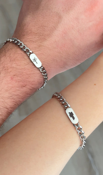 Stainless Steel Billie XXTentacion Bracelet Set | Couple Bracelet Set