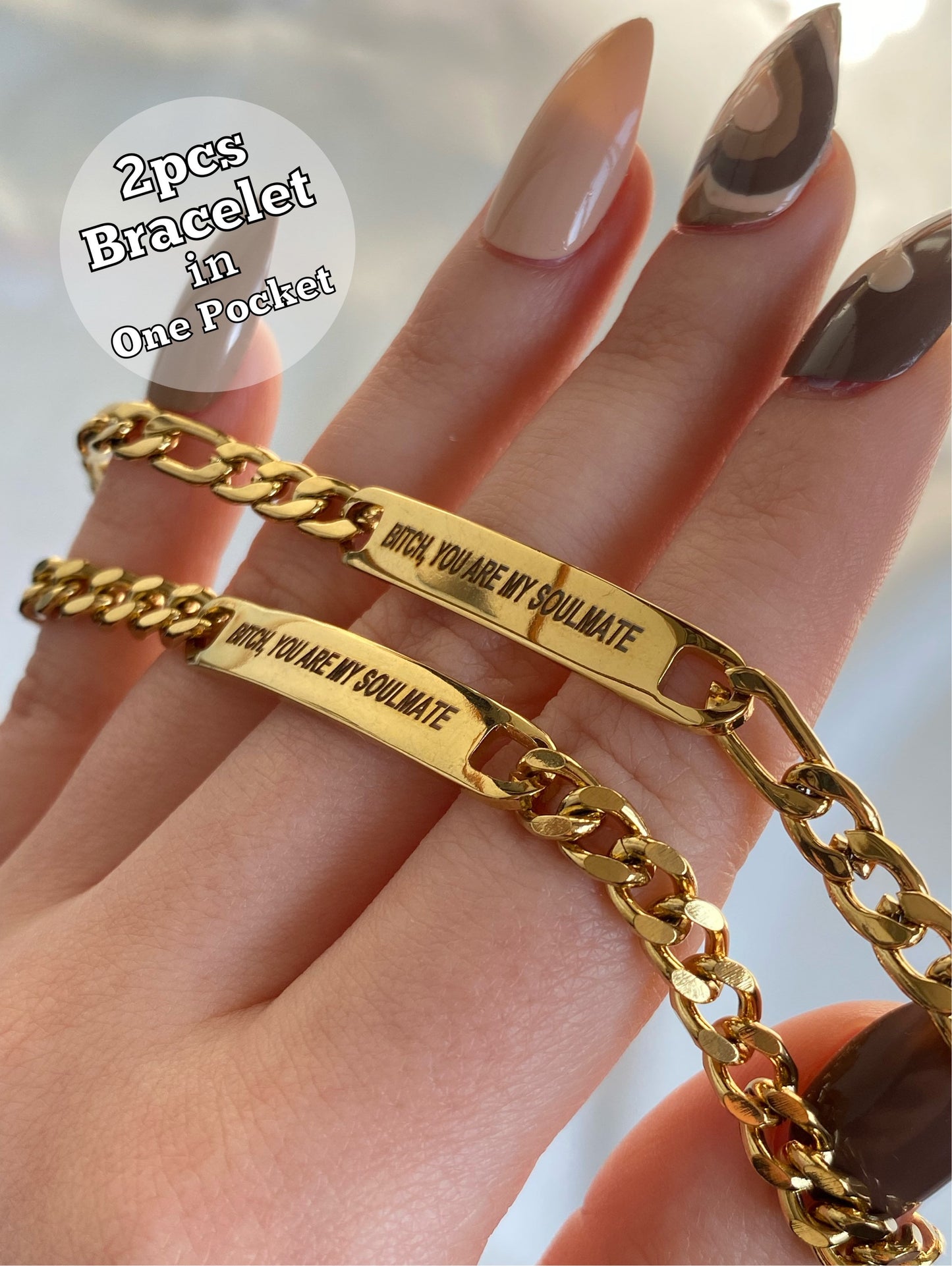 Bitch, You Are My Soulmate, Euphoria Bar Bracelet, Maddie and Cassie, Best Friend Bracelet For 2, BFF Friendship Bracelet, Euphoria,HBO