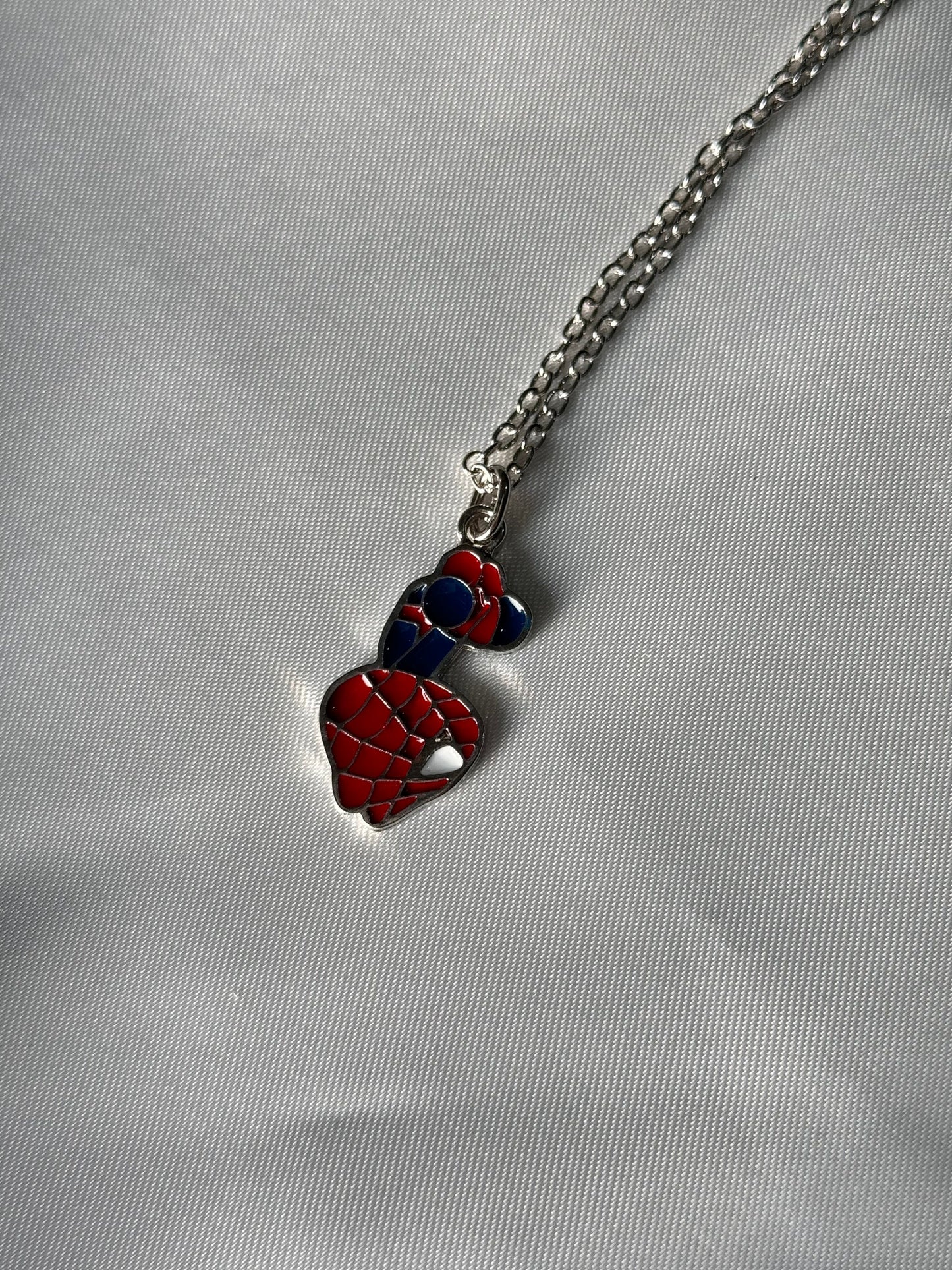 Cute Spiderman and Hello Kitty Couple Necklaces